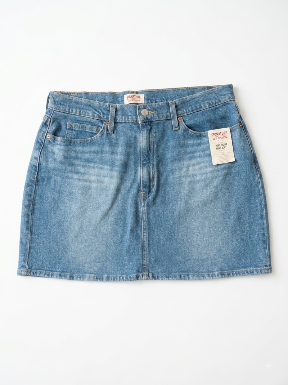 NWT Signature by Levi Strauss Heritage Denim Mini Skirt